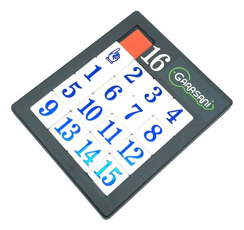 Número Deslizante Puzzle Brain Teaser Iq Game - Paquete De 1