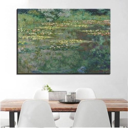 Cuadro Canvas Arte Monet Paisajes Impresionistas Tipo Oleo Color Le Bassin Aux Nymphéas