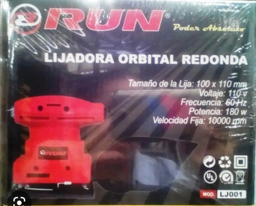 Lijadora Orbital Run 180w. Mod. Lj001