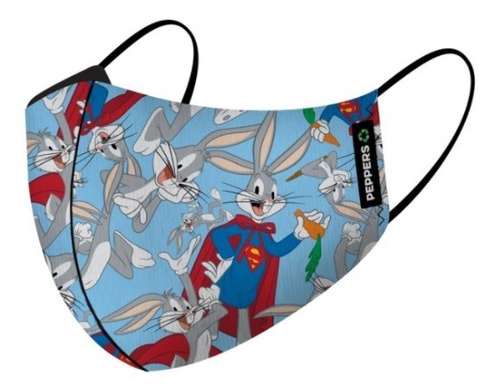 Tapabocas Infantil Bugs Bunny Bugs Lola Bunny Looney Tunes Color Superbugs