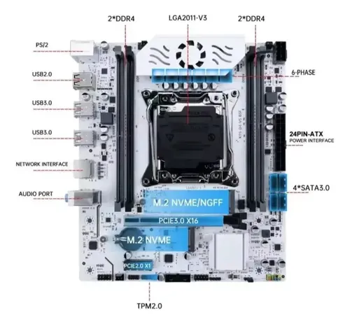 Kit Placa Mãe X99 + Xeon E5-2680 V4 - Sem Memorias | Frete grátis