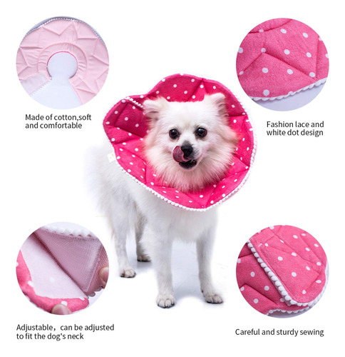 Wz Pet Cono Ajustable Para Perros Y Gatos, Collar De Cono Pa