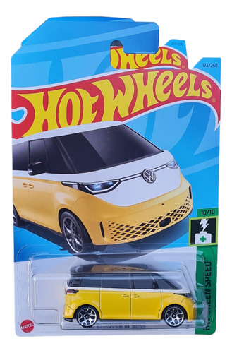 Hot Wheels N° 173 Volkswagen Id. Buzz 10/10 Green Speed -tdc