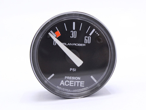 Reloj Aceite Universal 40mm 12v. Negro