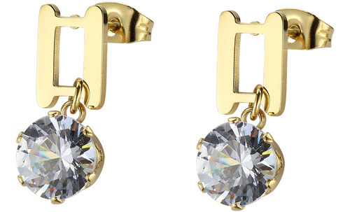 Aretes De Acero Inoxidable Enso Para Mujer Eje2197g Dorado