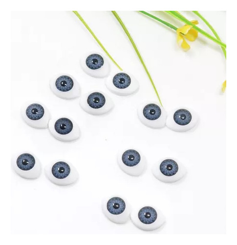 60 Piezas Doll Eyes 16mm Ojos De Muñeca Redondo Acrilico Glo