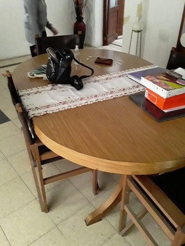 Mesa De Madera Maciza Extensible