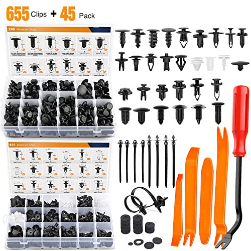 700pcs Car Push Retainer Clips Auto Fasteners Assortmen...