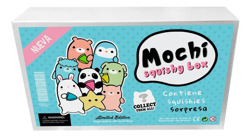 Squishy Mochi Kawaii Box Caja X10 Squishies Animales Gato