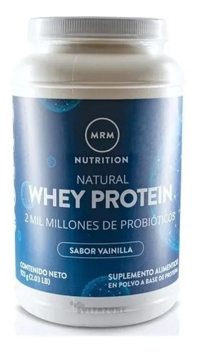 Natural Whey Protein 2 Lbs Vainilla Probióticos Mrm