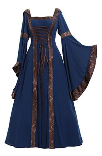Cosplaydiy Mujer Gótico Victoriano Bruja Vampiro Vestido Med