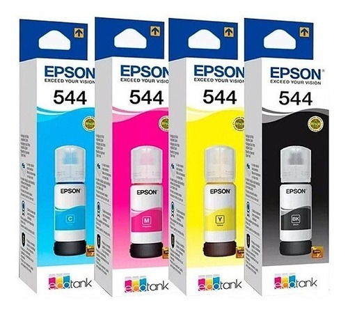 Pack De Tinta Epson T544 Impresora L3110/l3150/l5190/65ml Mi