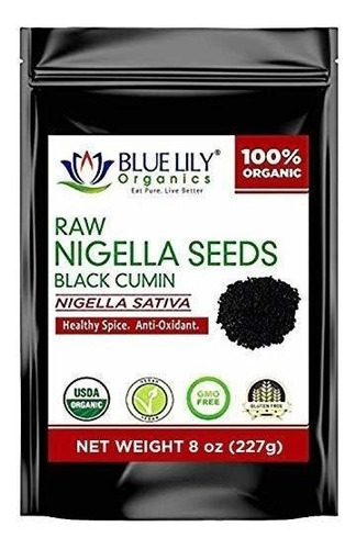 Lirio Azul Organics | Prima Nigella Negro Comino Semillas (n