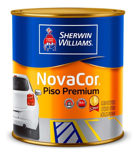 Tinta Novacor Piso Premium Fosco Cinza Chumbo 42 900ml