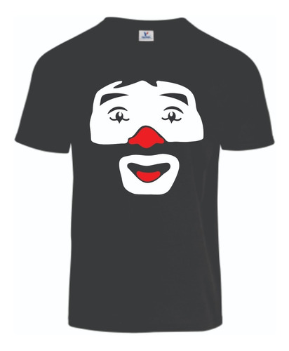 Payaso Cepillin Playera Hombre Color Negro Mod. 01