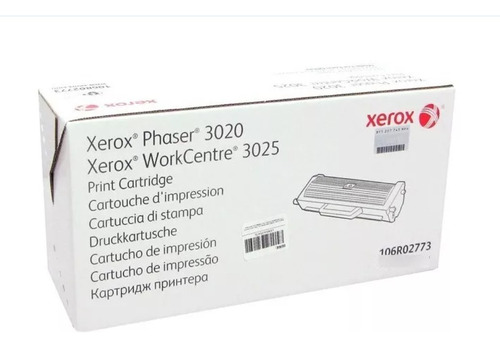 Tóner Xerox 3020 Workcentre 3025 Negro, Nuevo 106r02773