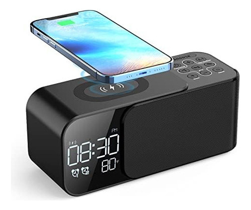 Radio Reloj Despertador, Carga Inalámbrica Para iPhone, Radi