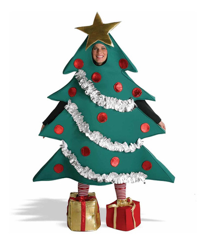 Disfraz De Árbol De Navidad Talla Única Para Adulto