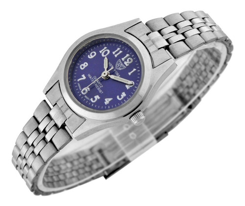 Reloj New York Mujer Ny026 Malla Acero Inoxidable Brillante