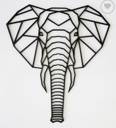 Animal Geométrico Elefante 1 Metro Altura