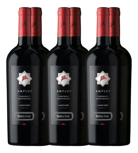 Vino Pack 6 Un Amplus Cabernet Sauvignon 750 Ml