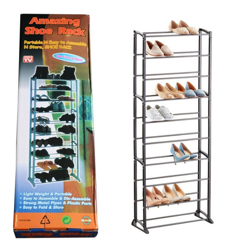 Zapatera Organizador 10 Niveles Amazing Shoe Rack Oferta Cs