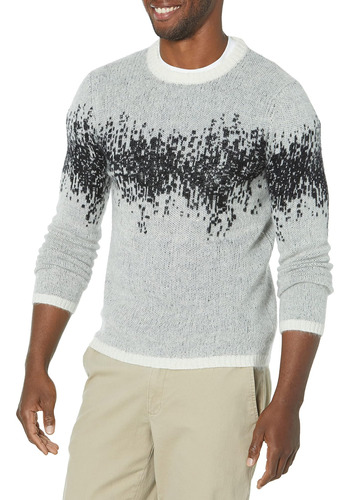 John Varvatos Sterling Ls Heartbeat Mohair Crew Para Hombre,