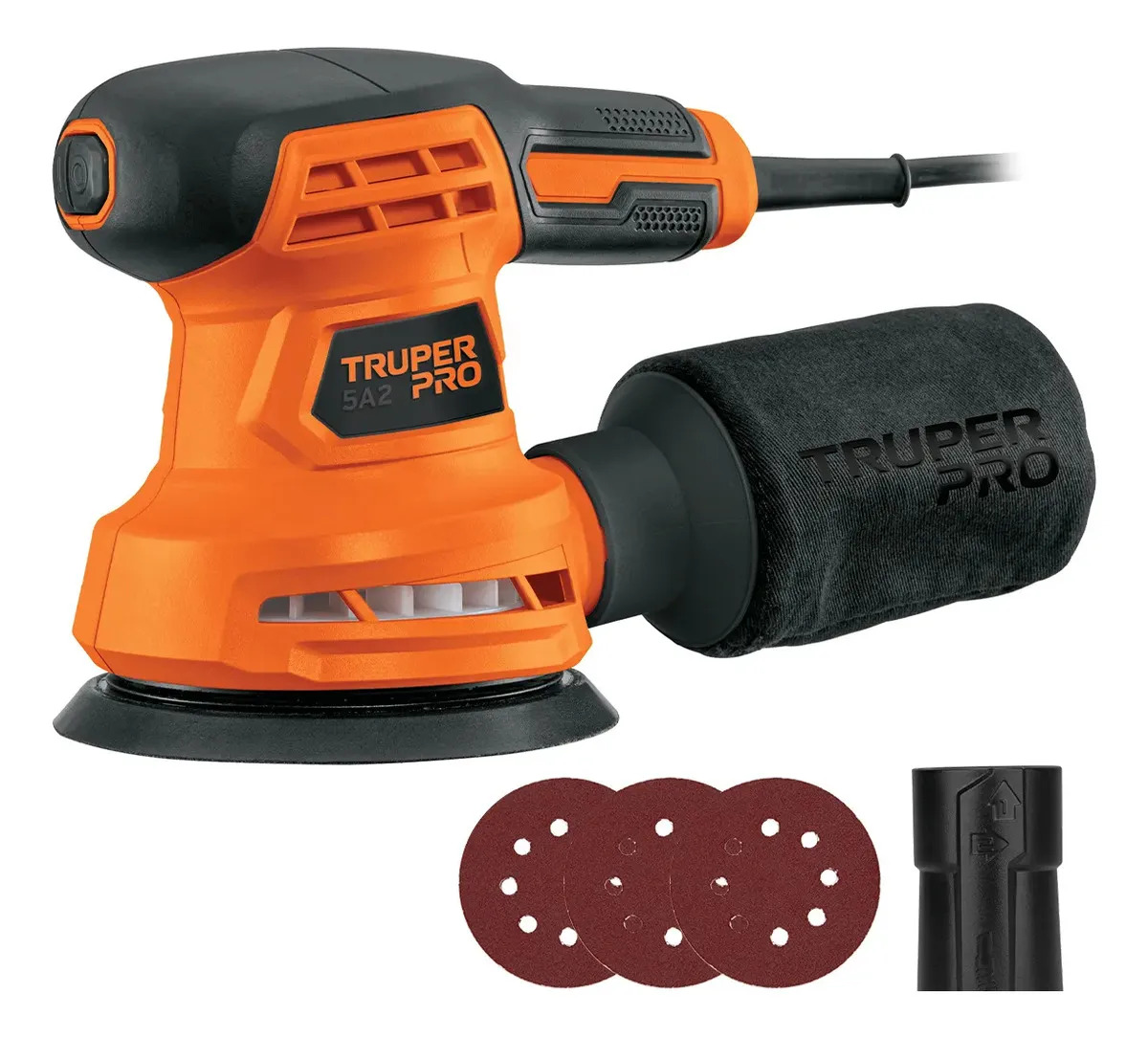 Lijadora Roto Orbital TRUPER 5'', 260 W, LIRO-5A2