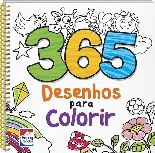 Livro 365 Desenhos Para Colorir