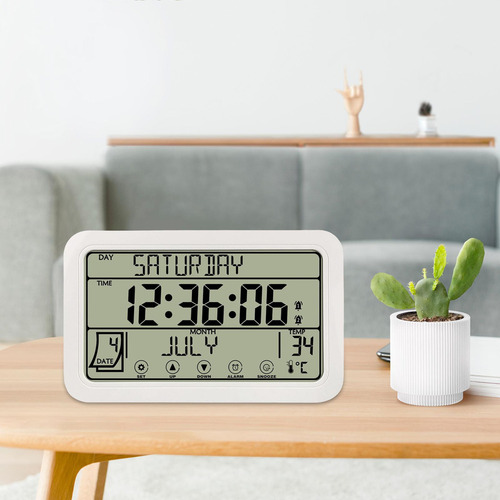// Reloj De Pared Electrónico Con Pilas Decorativas Para La