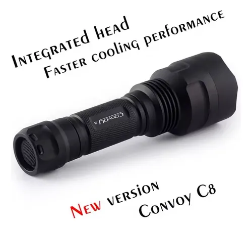 Linterna Convoy C8 Nueva Version 1000 Lumenes 6500k Con Pila