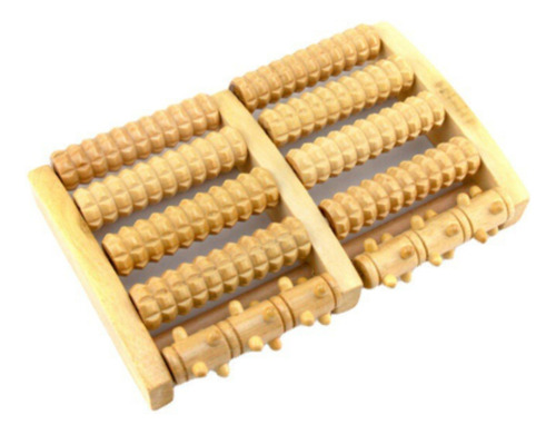 Masajeador Electrónico Cervical Con Función De Pie De Madera