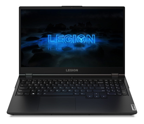 Notebook gamer  Lenovo Legion 5 phantom black 15.6", Intel Core i7 10750H  8GB de RAM 512GB SSD, NVIDIA GeForce GTX 1660 Ti 120 Hz 1920x1080px Windows 10 Home