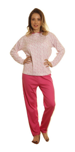 Pijama Dama Talle Especial 56 Al 60 Puro Algodon Invierno