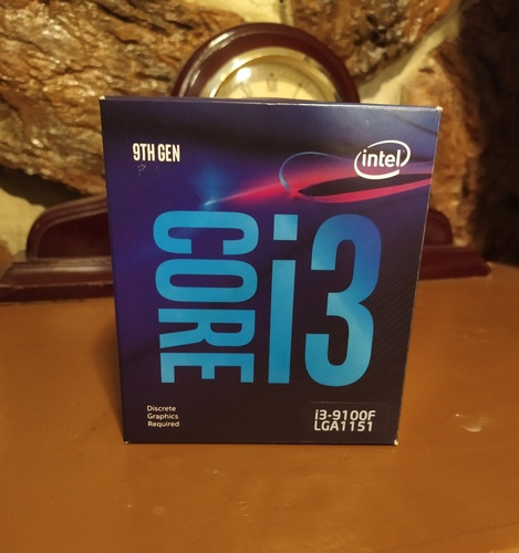 Procesador Intel Core I3-9100f De Novena Generación, 3.6 Ghz