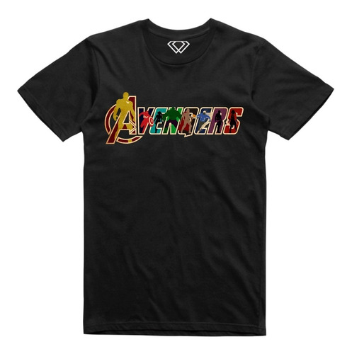 Playera T-shirt Avengers Personajes Logo 