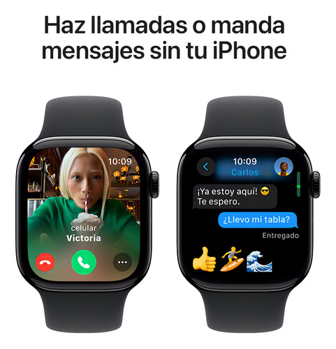 Apple Watch Series 10 Gps 42mm De Aluminio Negro Azabache