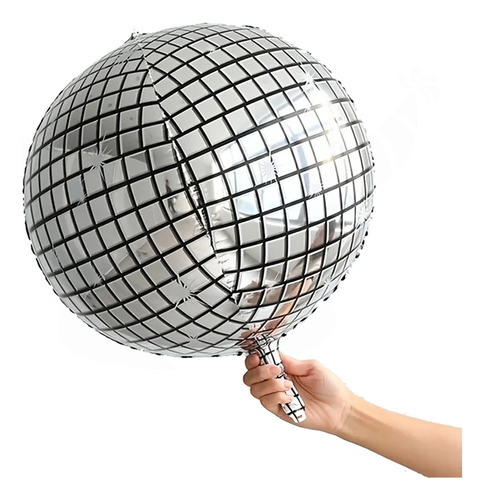 Globo Bola Disco Decoración Fiesta Retro Oldie Disco Vintage Color Bicolor