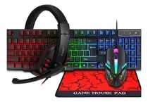 Comprar Gaming Combo Kit 4 En 1:teclado, Mouse, Audífonos, Mouse Pad