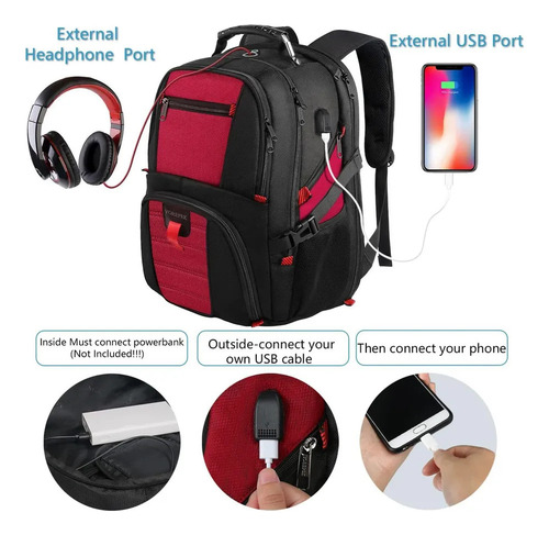 A Mochila Grande De 50 L De Viaje For Hombres Y Mujeres