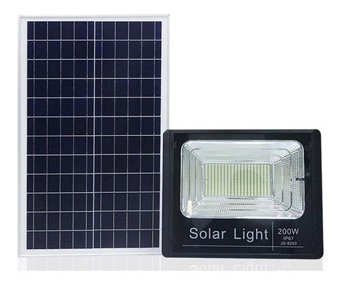 Reflector Lampara Led Solar 200w Con Control Ip67