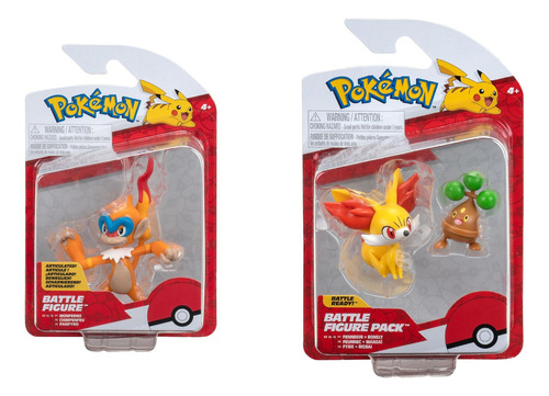 Pokémon Battle Figure Pack Fennekin & Bonsly + Monferno Pack