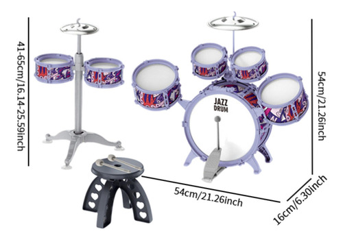 Ditdlers Jazz Drum Kit Cymbal Y Drumstick Desarrollo De
