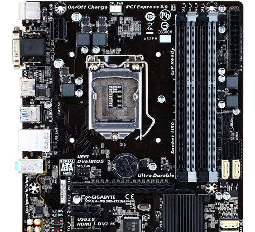 Placa Madre Gigabyte Ga-b85m-ds3h Socket 1150 (Reacondicionado)
