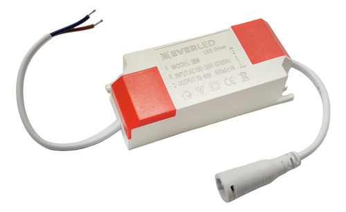 Reator Led Driver 36w Para Plafon Bivolt Sobrepor E Embutir 127/220v