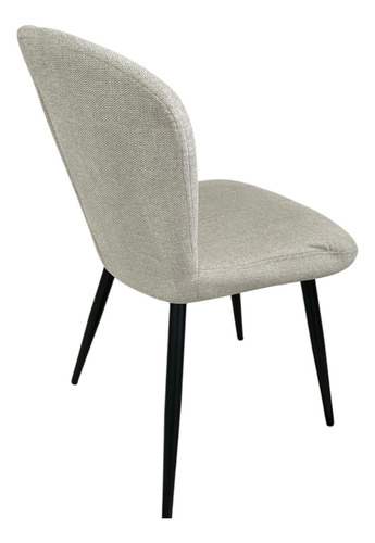Juego Comedor Mesa Moncloa 200cm + 6 Sillas Panama Chenille Beige Chenille