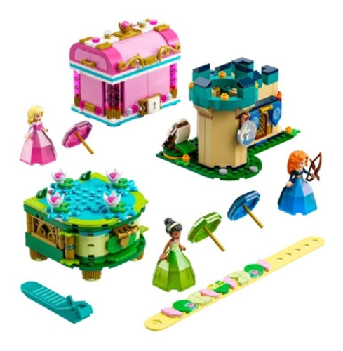 Lego Criacoes Encantadas Aurora Merida E Tiana 43203 Disney