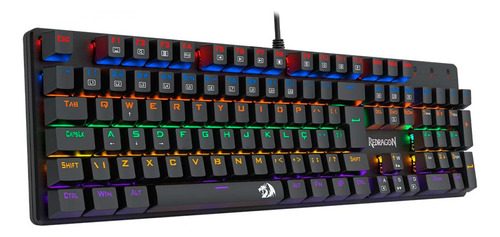 Teclado Mecânico Rgb Redragon Valheim Switch Marrom K608-r