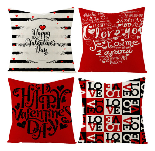 Funda De Cojín Para Sofá Y Cintura Para Día De San Valentín,