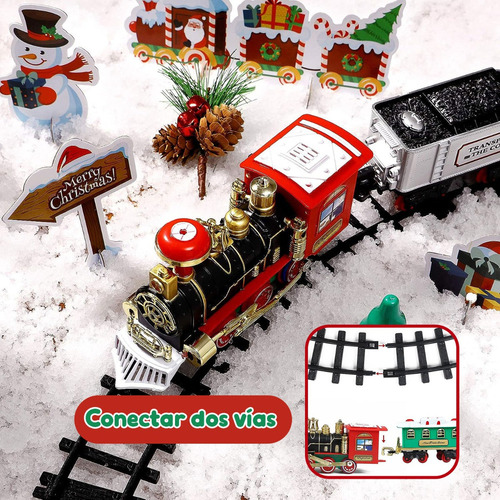 Tren Colgante Con Forma De Árbol De Navidad Con Luces Y Soni